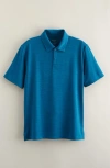 Nordstrom Kids' Solid Performance Polo In Blue