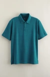 Nordstrom Kids' Solid Performance Polo In Blue
