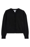 Nordstrom Kids' Sparkle Cardigan In Black