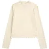 Nordstrom Kids' Sparkle Mesh Top In Ivory Egret