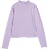 Nordstrom Kids' Sparkle Mesh Top In Purple Petal