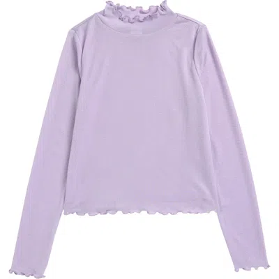 Nordstrom Kids' Sparkle Mesh Top In Purple Petal