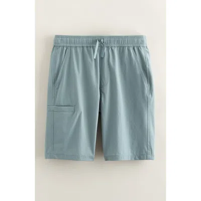 Nordstrom Kids' Stretch Nylon Drawstring Shorts In Blue