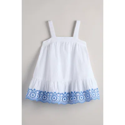 Nordstrom Kids' Tiered Cotton Eyelet Dress In White