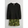 Nordstrom Kids' Two-piece Henley Short Pajamas In Black