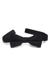 Nordstrom Kids Ugo Solid Satin Bow Tie In Black