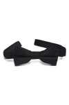 Nordstrom Kids Ugo Solid Satin Bow Tie In Black