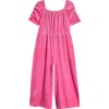 Nordstrom Kids' Velour Jumpsuit In Pink Boss