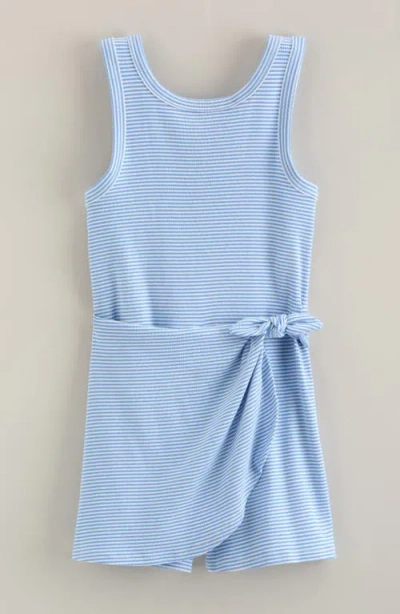 Nordstrom Kids' Wrap Skirt Romper In Blue