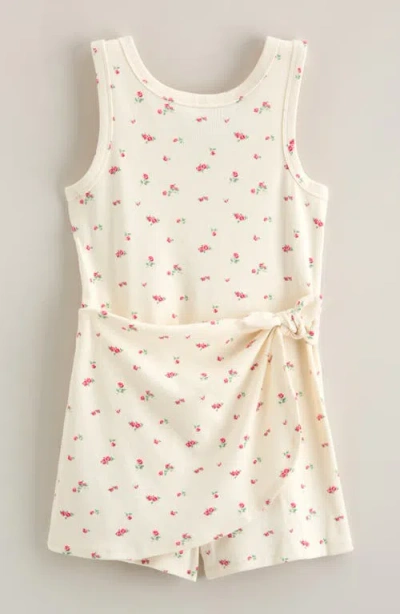 Nordstrom Kids' Wrap Skirt Romper In Neutral