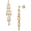 Nordstrom Kite Cubic Zirconia Chandelier Drop Earrings In Clear- Gold