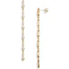 Nordstrom Kite Cubic Zirconia Linear Drop Earrings In Clear- Gold