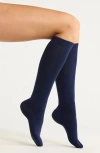 Nordstrom Knee High Merino Wool Blend Socks In Blue