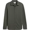 Nordstrom Knit Button-up Shirt In Gray