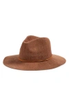 Nordstrom Packable Knit Panama Hat In Brown Bear