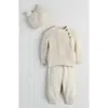 Nordstrom Knit Sweater, Pants & Hat Set In White