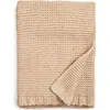 Nordstrom Recycled Fiber Knit Throw Blanket In Beige Oatmeal Heather