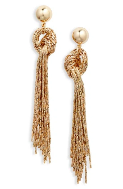 Nordstrom Knotted Fringe Earrings In Gold