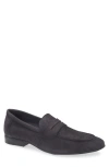 Nordstrom Knox Flexible Penny Loafer In Black