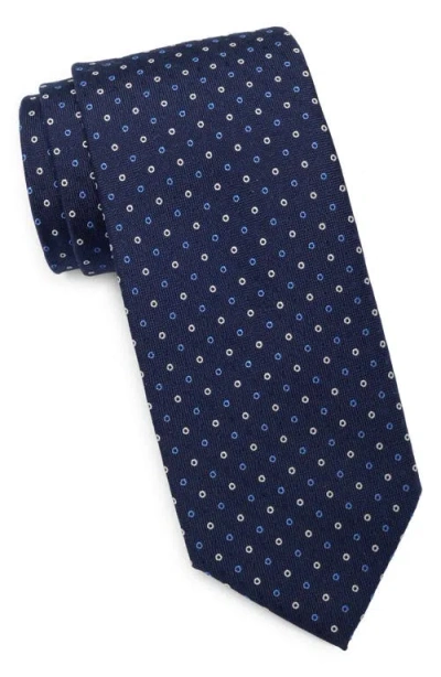 Nordstrom Korda Neat Dot Silk Tie In Navy