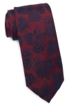 Nordstrom Kovack Floral Jacquard Silk Tie In Burgundy