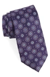Nordstrom Kove Medallion Silk Tie In Purple