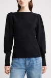 Nordstrom Lacy Open Stitch Sweater In Black