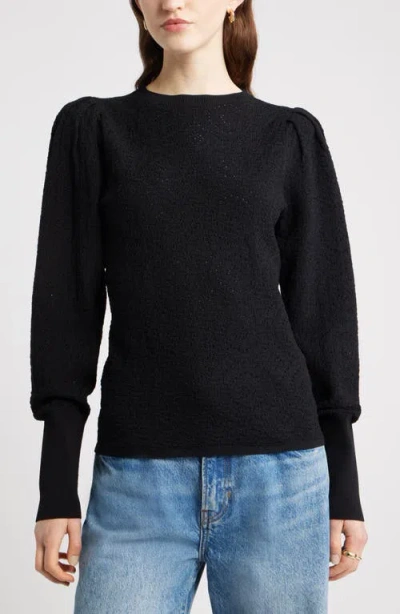 Nordstrom Lacy Open Stitch Sweater In Black