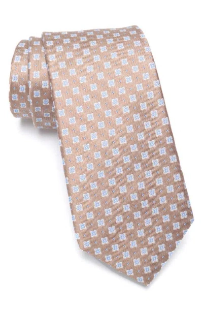 Nordstrom Landon Neat Silk Jacquard Tie In Brown