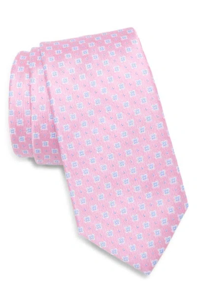 Nordstrom Landon Neat Silk Jacquard Tie In Pink