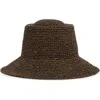 Nordstrom Lantern Packable Straw Bucket Hat In Brown