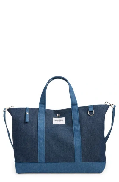 Nordstrom Large 125th Anniversary Structured Tote In Blue