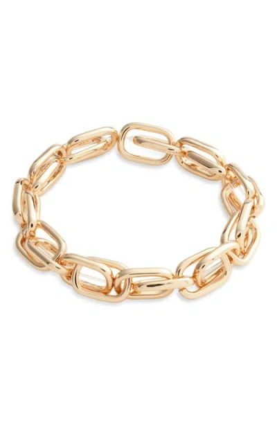 Nordstrom Large Link Stretch Bracelet In Gold
