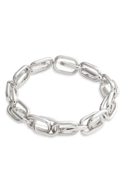 Nordstrom Large Link Stretch Bracelet In Silver