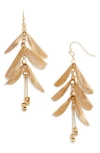 Nordstrom Layered Petal Drop Earrings