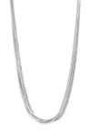 Nordstrom Layered Snake Chain Necklace In Silver
