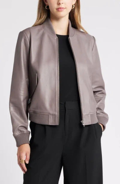 Nordstrom Leather Bomber Jacket