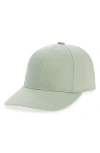Nordstrom Linen Baseball Cap In Green