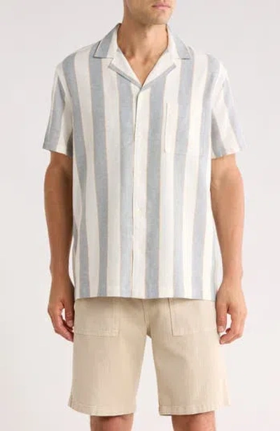 Nordstrom Linen Blend Camp Shirt In Multi