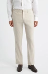 Nordstrom Linen Blend Flat Front Pants