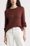 Nordstrom Linen Blend Sweater In Brown Raisin