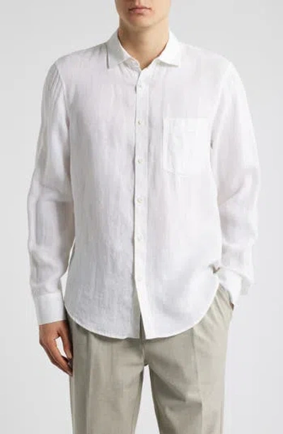 NORDSTROM NORDSTROM LINEN BUTTON-UP SHIRT