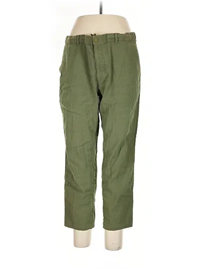Pre-owned Nordstrom Linen Pants In Green