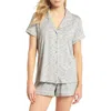 Nordstrom Lingerie Moonlight Short Pajamas In Grey Spacedye