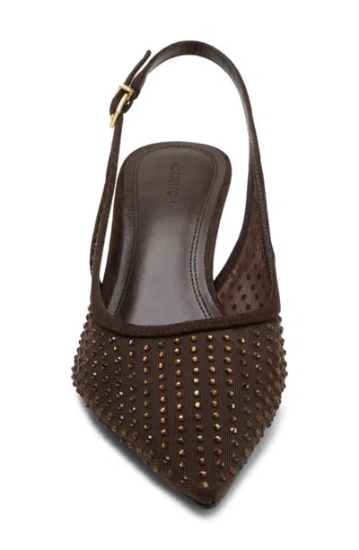 Nordstrom Liza Kitten Heel Slingback Pump In Brown