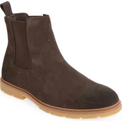 Nordstrom Lockhart Mini Lug Suede Chelsea Boot In Brown