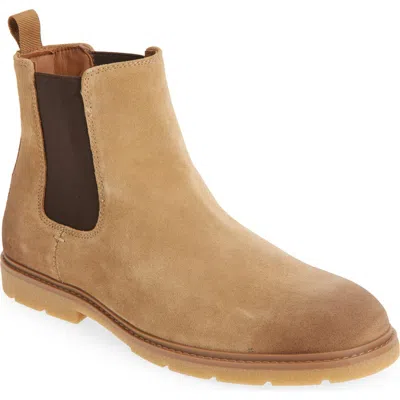 Nordstrom Lockhart Mini Lug Suede Chelsea Boot In Brown