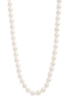 Nordstrom Long Akoya Pearl Necklace In Neutral