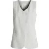Nordstrom Long Menswear Vest In Grey Light Heather