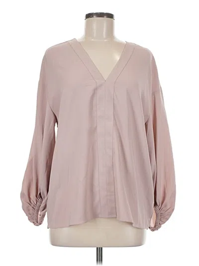 Pre-owned Nordstrom Long Sleeve Blouse In Pink